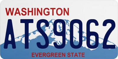WA license plate ATS9062