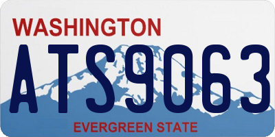 WA license plate ATS9063