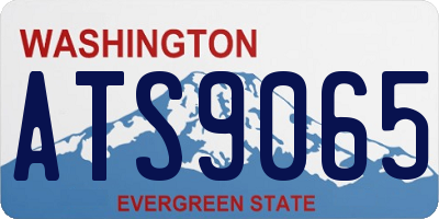WA license plate ATS9065