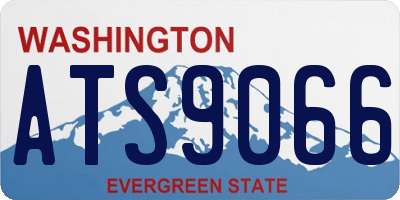 WA license plate ATS9066