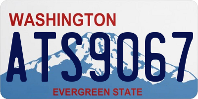 WA license plate ATS9067