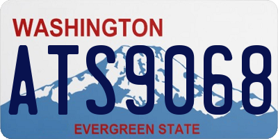 WA license plate ATS9068