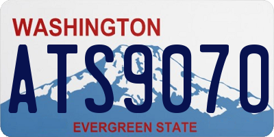 WA license plate ATS9070