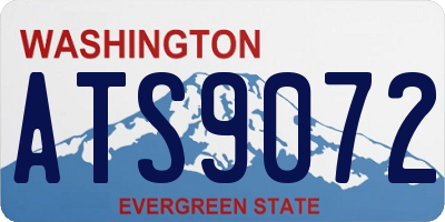 WA license plate ATS9072