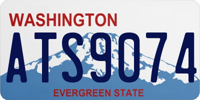 WA license plate ATS9074