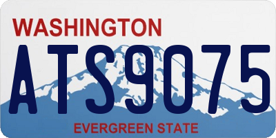 WA license plate ATS9075