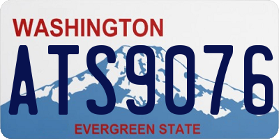 WA license plate ATS9076
