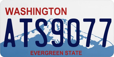WA license plate ATS9077