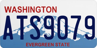 WA license plate ATS9079