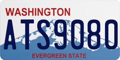 WA license plate ATS9080