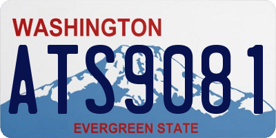 WA license plate ATS9081