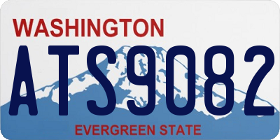 WA license plate ATS9082