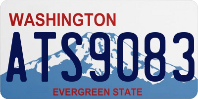 WA license plate ATS9083