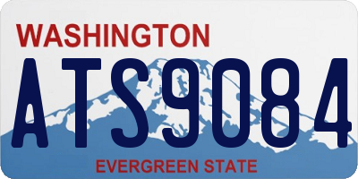 WA license plate ATS9084