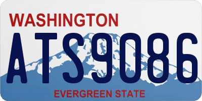 WA license plate ATS9086