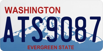 WA license plate ATS9087