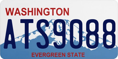 WA license plate ATS9088