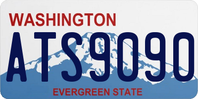 WA license plate ATS9090
