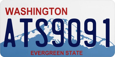 WA license plate ATS9091