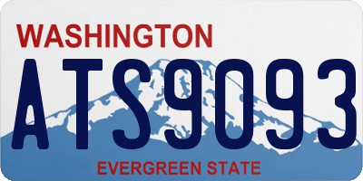 WA license plate ATS9093