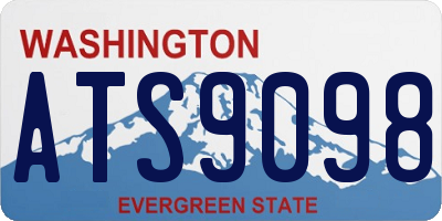 WA license plate ATS9098