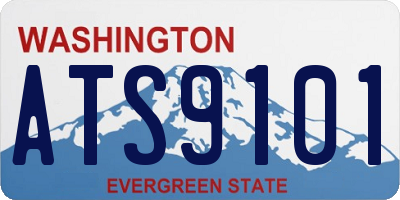 WA license plate ATS9101