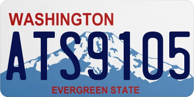 WA license plate ATS9105