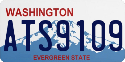 WA license plate ATS9109