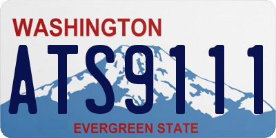 WA license plate ATS9111