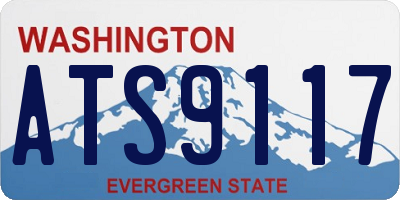 WA license plate ATS9117