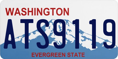 WA license plate ATS9119