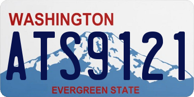 WA license plate ATS9121