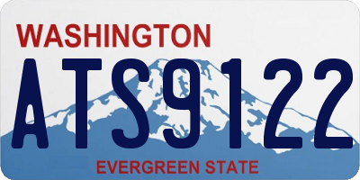 WA license plate ATS9122