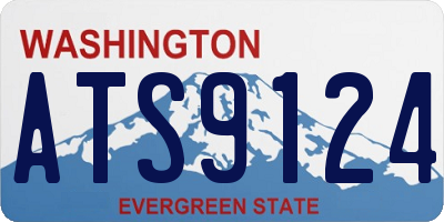 WA license plate ATS9124