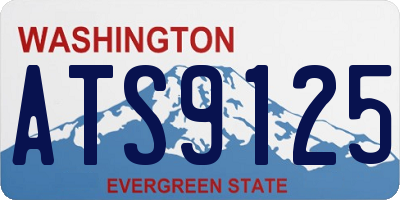 WA license plate ATS9125