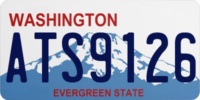 WA license plate ATS9126