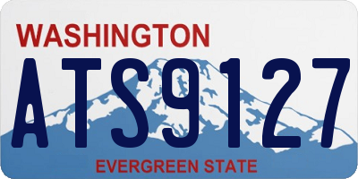 WA license plate ATS9127