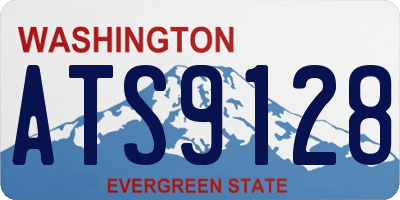 WA license plate ATS9128