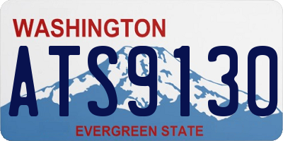 WA license plate ATS9130