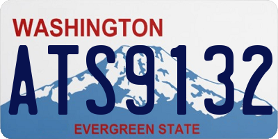 WA license plate ATS9132