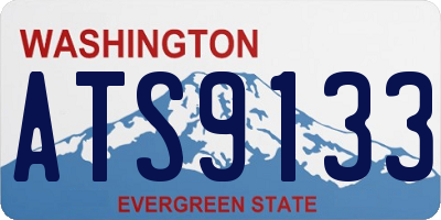 WA license plate ATS9133