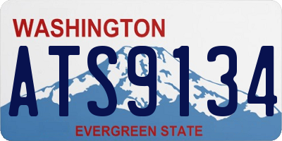 WA license plate ATS9134