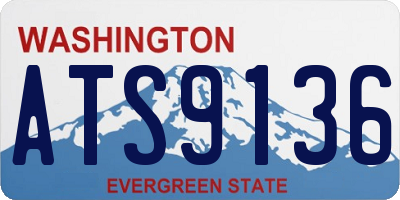 WA license plate ATS9136