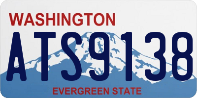 WA license plate ATS9138