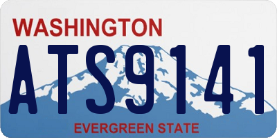 WA license plate ATS9141