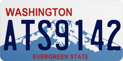 WA license plate ATS9142