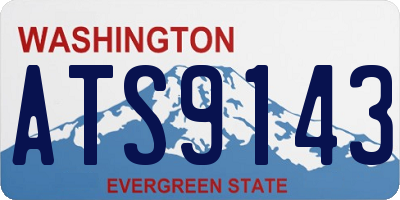 WA license plate ATS9143