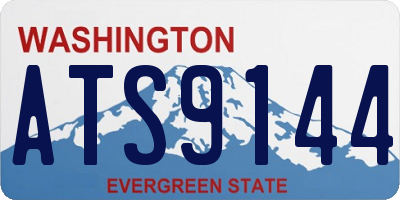 WA license plate ATS9144