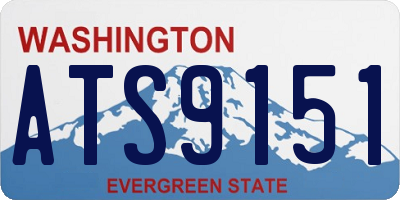 WA license plate ATS9151