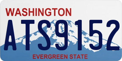 WA license plate ATS9152